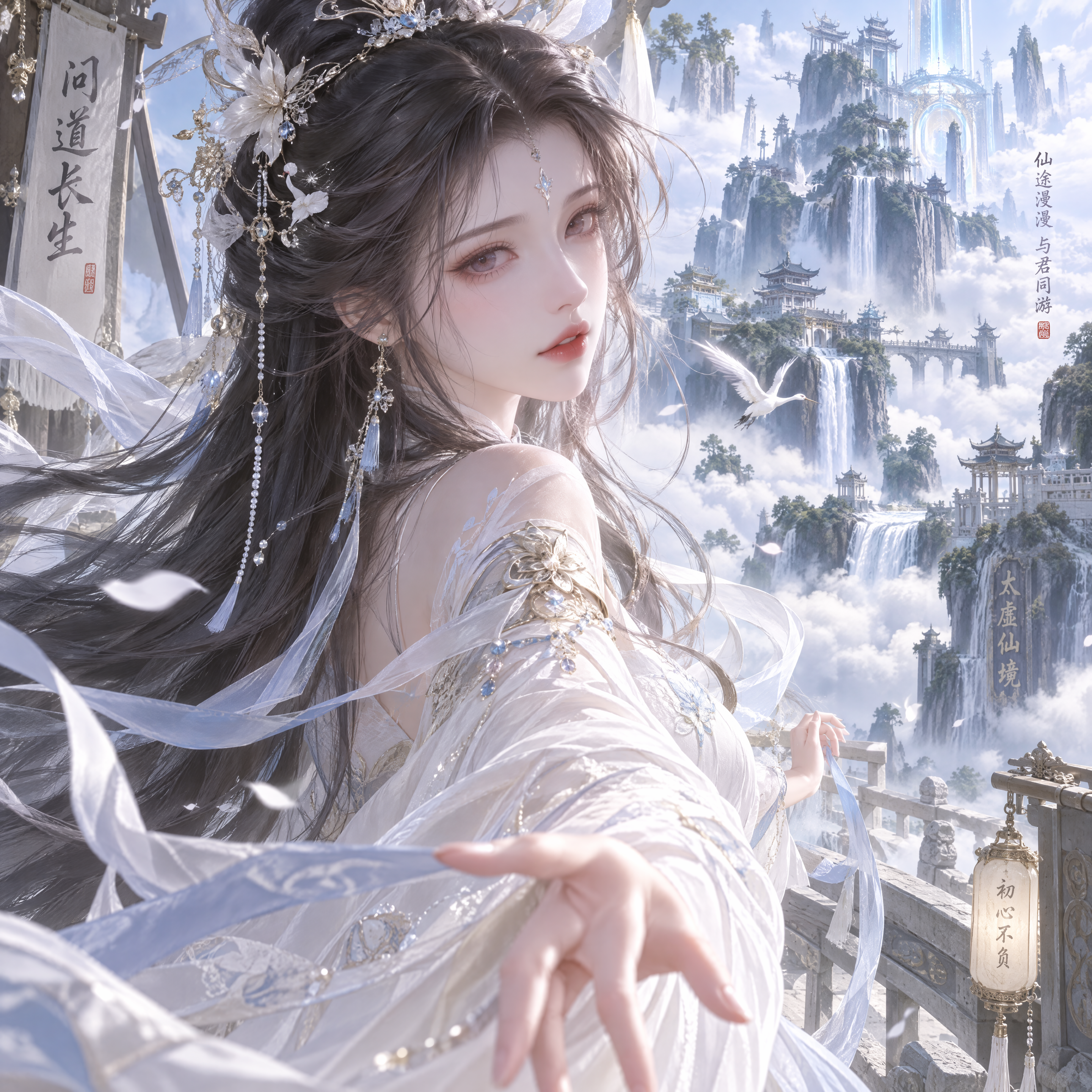 动漫风修仙界绝美仙子